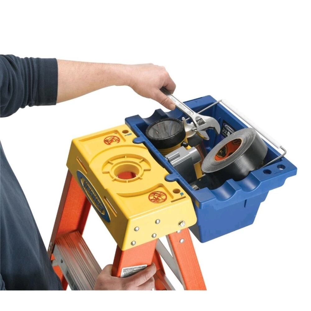 14.75-in x 9.75" Werner Step-Ladder Storage Supply Holder Bin Bucket Attachment